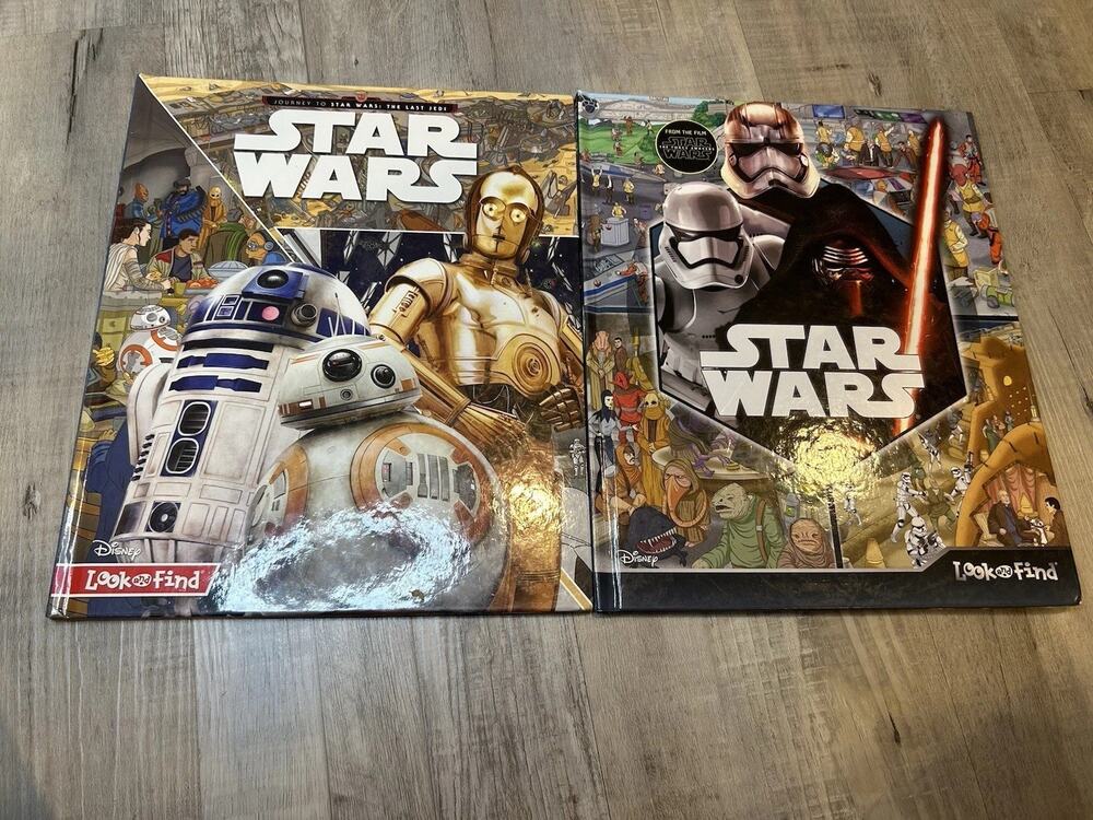Lot 2 Look and Find Books Star Wars Disney Like New